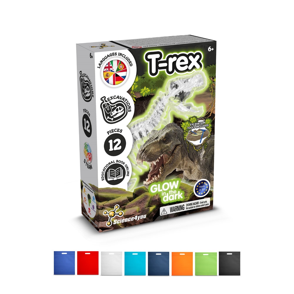 Fossil Excavation Kit IV. Jogo didático fornecido com saco de oferta em non-woven (80 g/m²)
