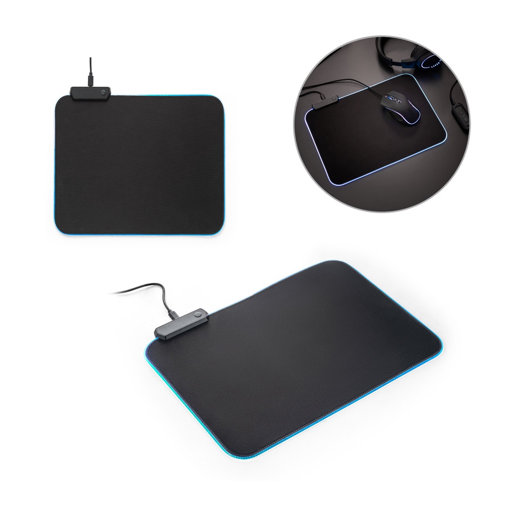 THORNE MOUSEPAD RGB. Tapete para rato gaming com luzes LED RGB em poliéster